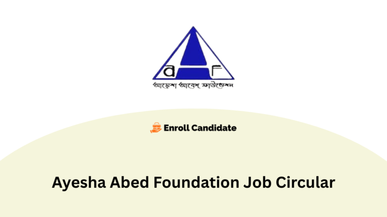 ayesha abed foundation job circular