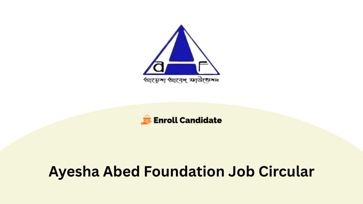 ayesha abed foundation job circular